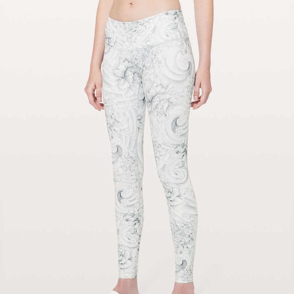Lululemon Wunder Under Low-Rise Tight 28" Twine White Multi Size 4